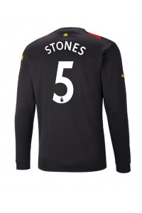 Manchester City John Stones #5 Fotballdrakt Borte Klær 2022-23 Lange ermer